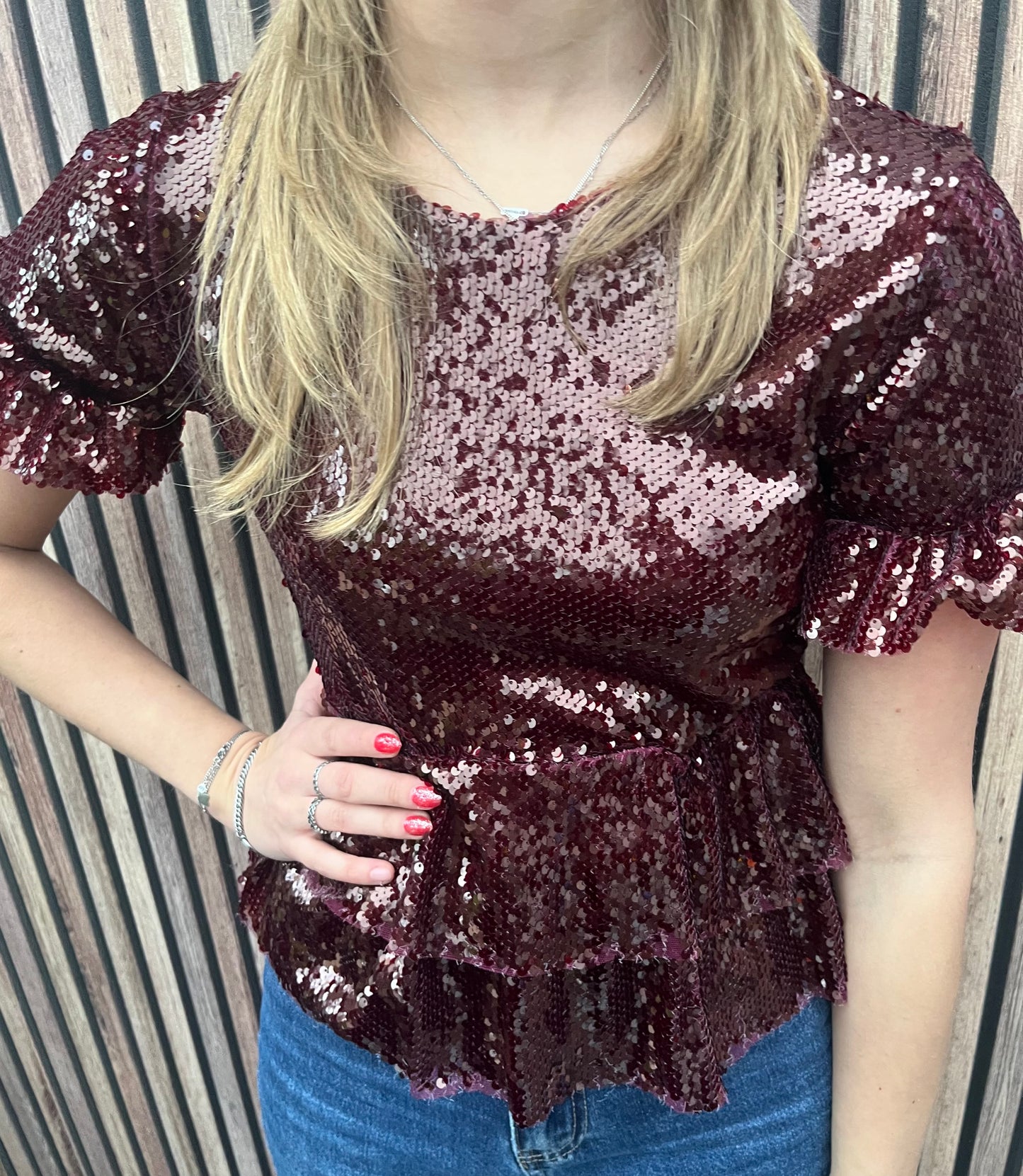 Sofie top - bordeaux