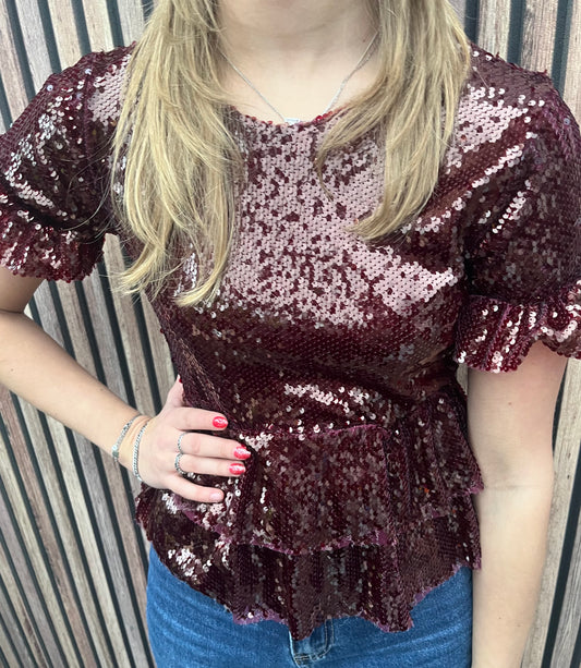 Sofie top - bordeaux