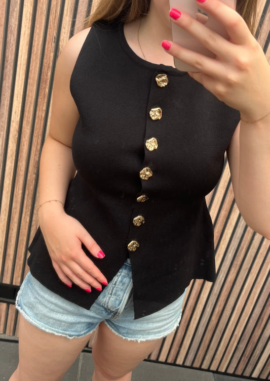 Chloë top - zwart