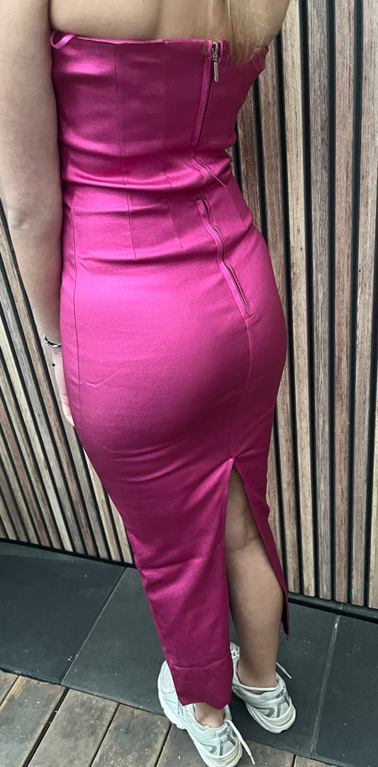 Fuchsia jurk